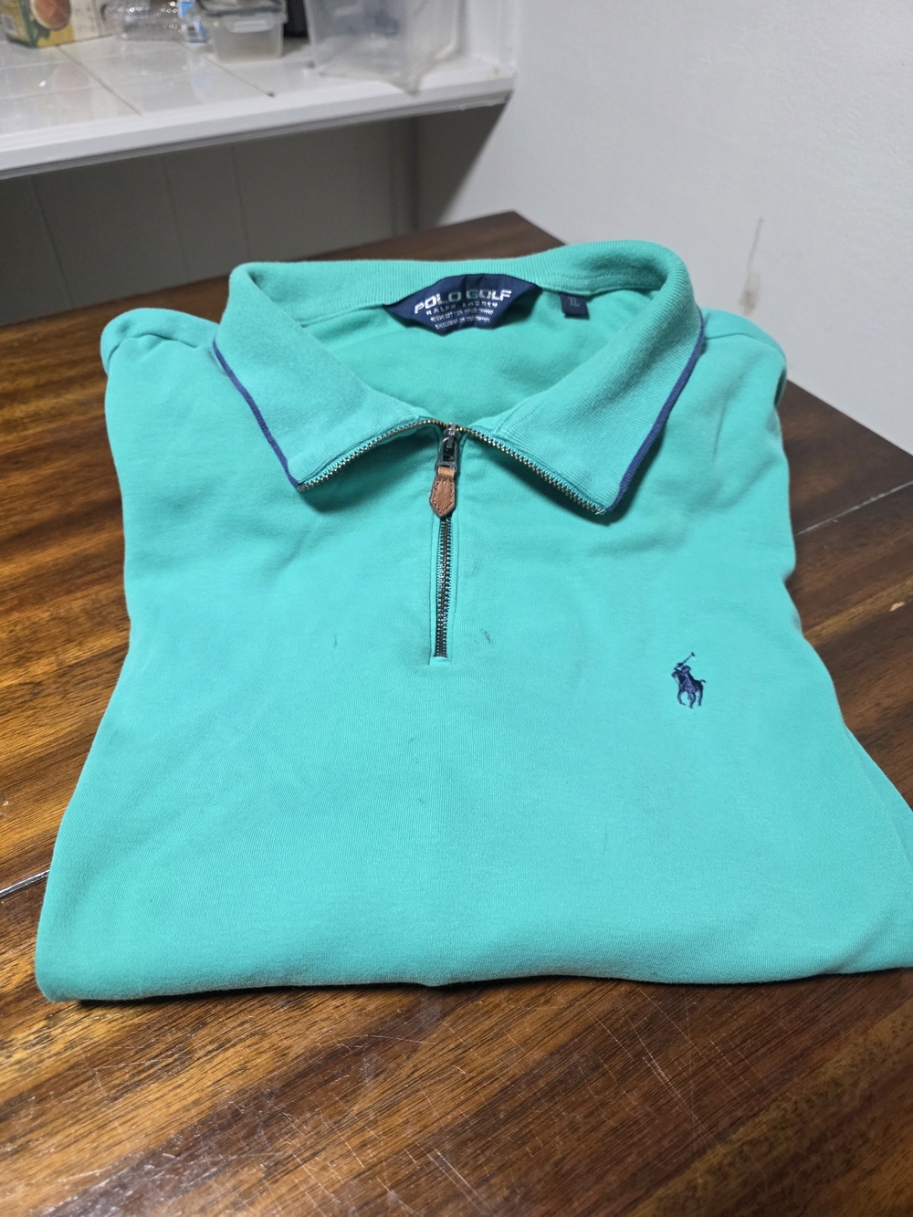 Polo Ralph Lauren Polo Golf Ralph Lauren Quarter-Zip Pullover Turquoise XL